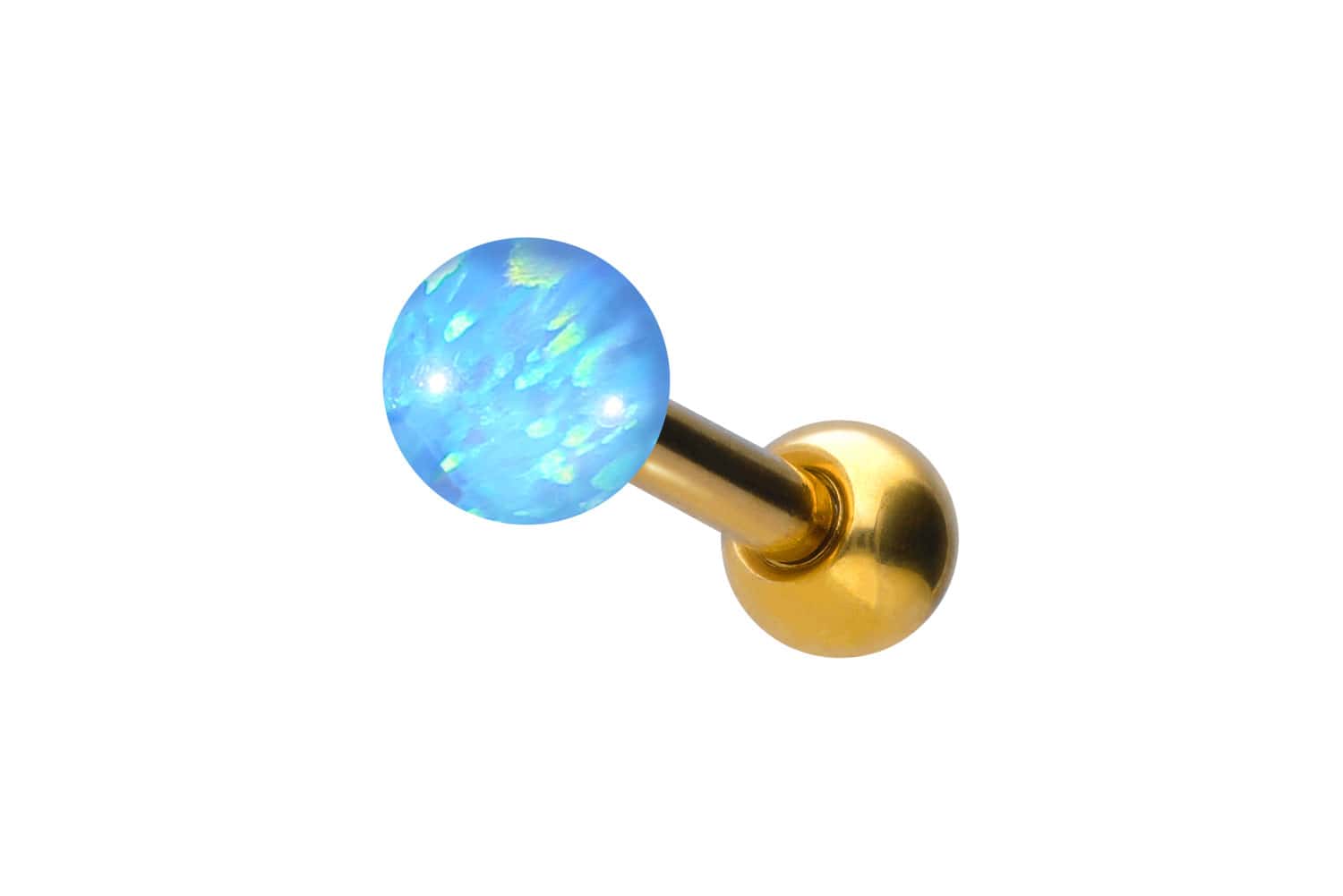 Titan Ohrpiercing SYNTHETISCHER OPAL